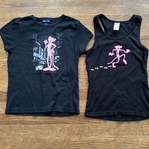 Limited Too girls size med Pink Panther Print
